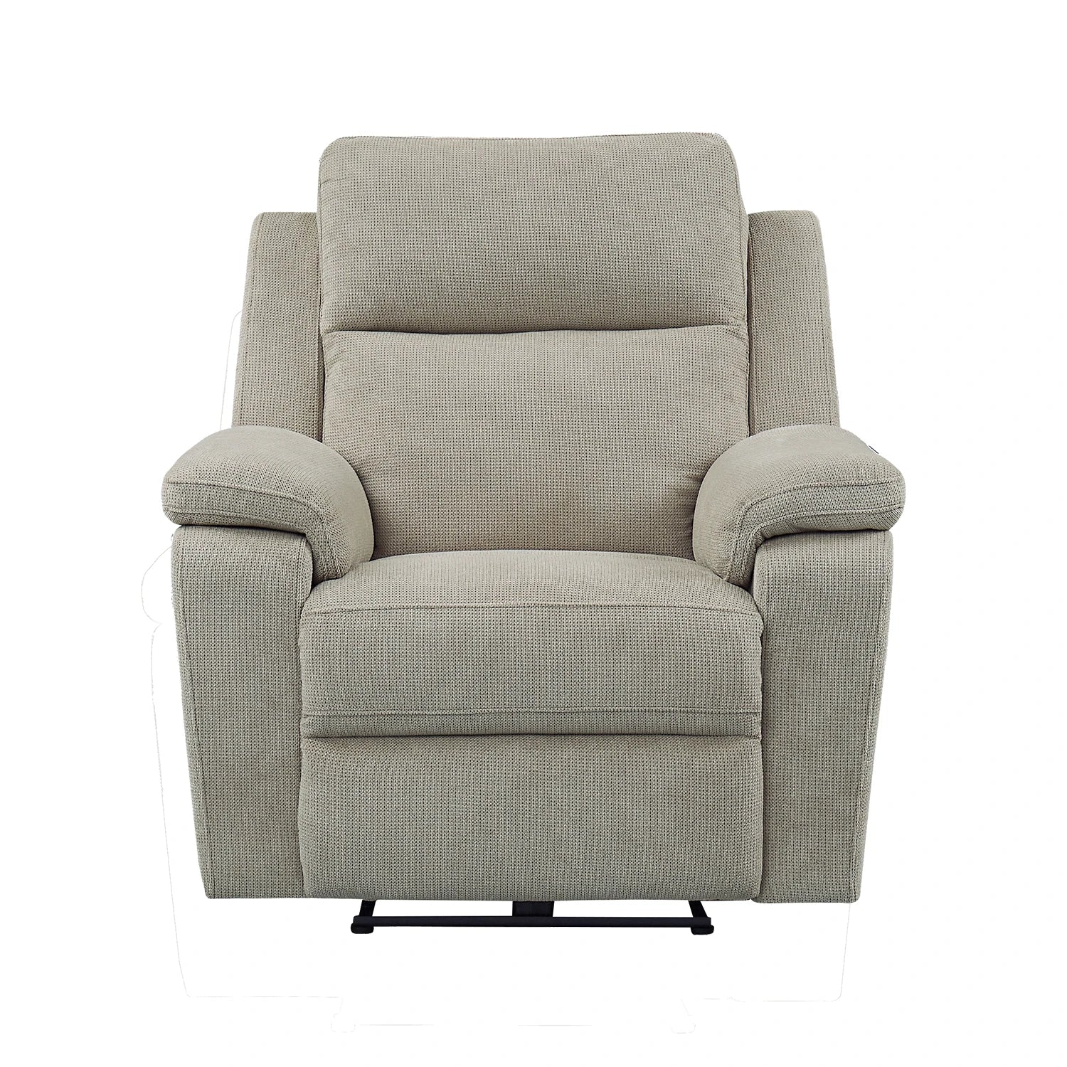 Travis Taupe Fabric Power Recliner Armchair - Pendle Village Furniture