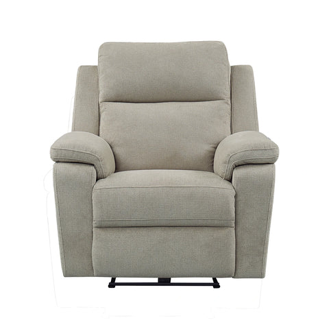 Travis Taupe Fabric Power Recliner Armchair - Pendle Village Furniture