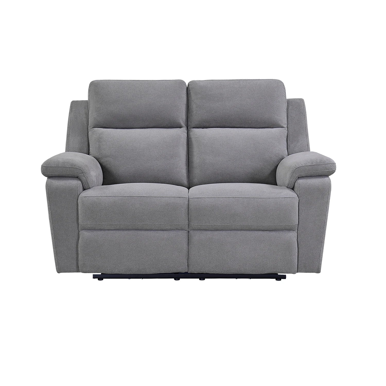 Travis Grey Fabric 2 Seater Power Recliner Sofa with USB Port - Pendle Village Furniture