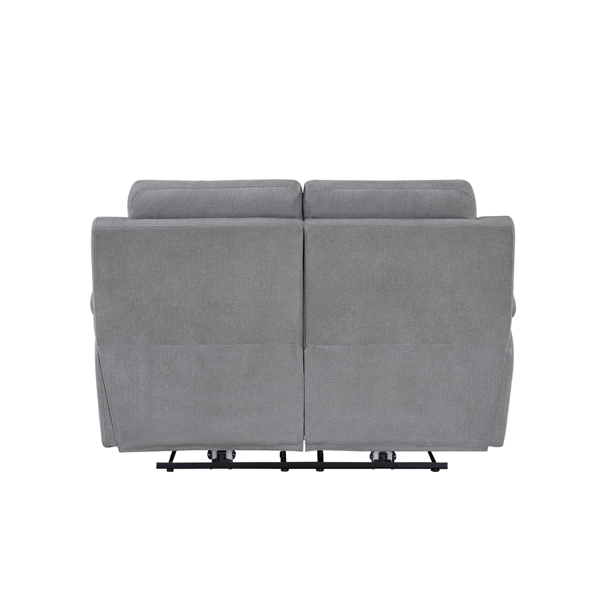 Travis Grey Fabric 2 Seater Power Recliner Sofa with USB Port - Pendle Village Furniture