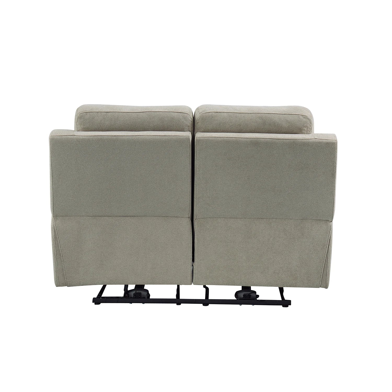 Travis Taupe Fabric 2 Seater Power Recliner Sofa with USB Port - Pendle Village Furniture