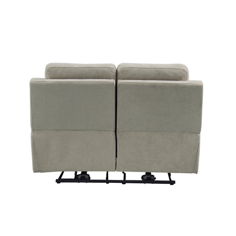 Travis Taupe Fabric 2 Seater Power Recliner Sofa with USB Port - Pendle Village Furniture