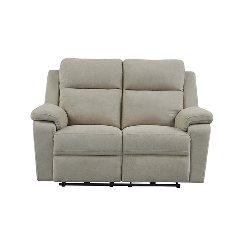 Travis Taupe Fabric 2 Seater Power Recliner Sofa with USB Port - Pendle Village Furniture