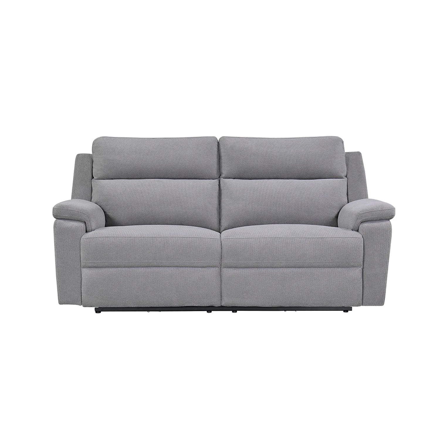 Travis Grey Fabric 3 Seater Power Recliner Sofa with USB Ports - Pendle Village Furniture