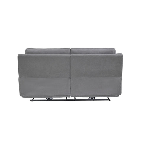 Travis Grey Fabric 3 Seater Power Recliner Sofa with USB Ports - Pendle Village Furniture