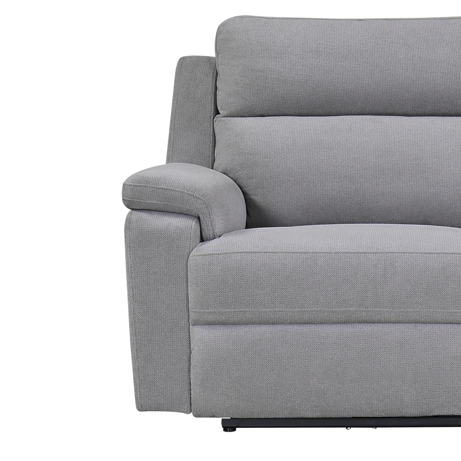 Travis Grey Fabric 3 Seater Power Recliner Sofa with USB Ports - Pendle Village Furniture