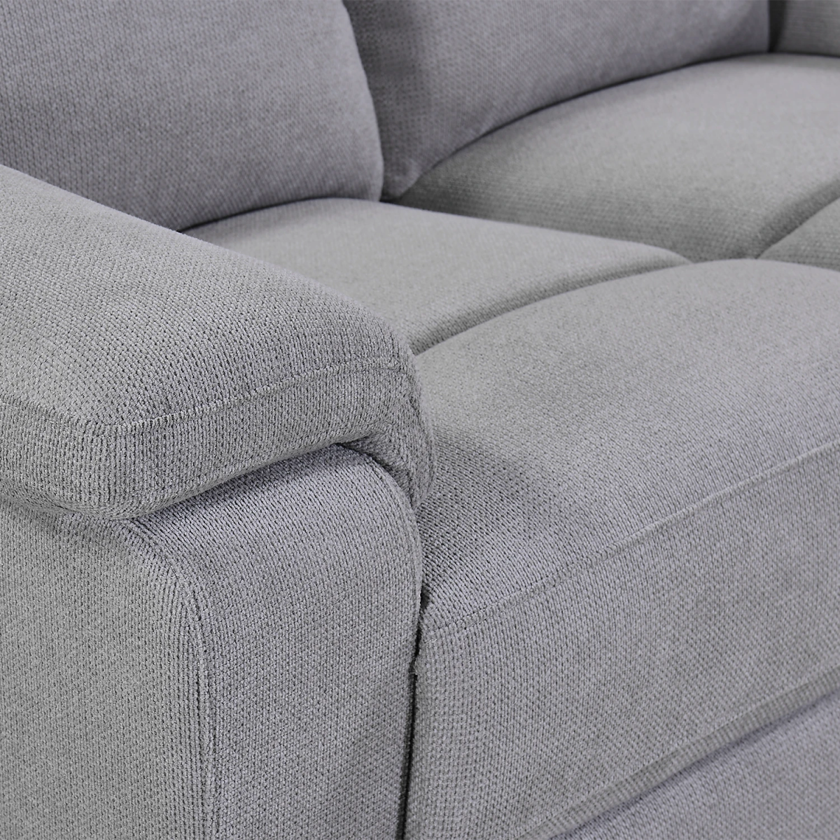 Travis Grey Fabric 3 Seater Power Recliner Sofa with USB Ports - Pendle Village Furniture