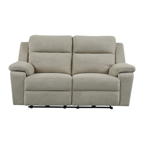 Travis Taupe Fabric 3 Seater Power Recliner Sofa with USB Ports - Pendle Village Furniture
