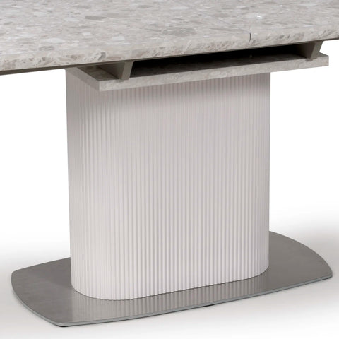Base details of Tamworth Rectangular Extending Dining Table – SmarTops® 1400–1800mm