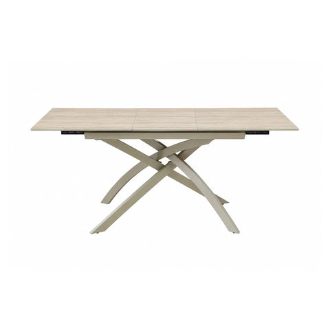 Taunton Travertine Sintered Stone Extending Dining Table