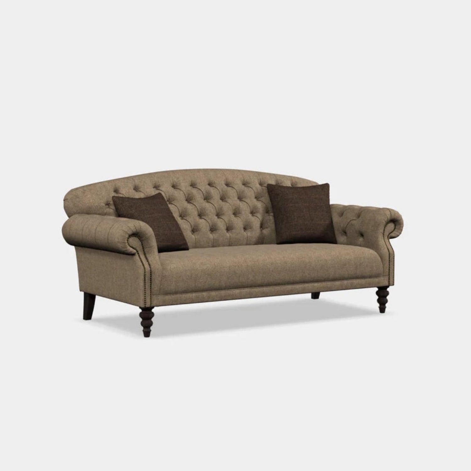 Classic fabric sofa with timeless British styling.