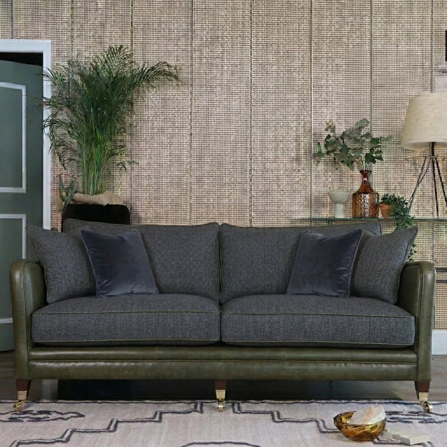 Elegant statement sofa for sophisticated interiors.