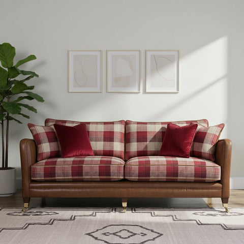 Luxury grand sofa with traditional elegant styling.