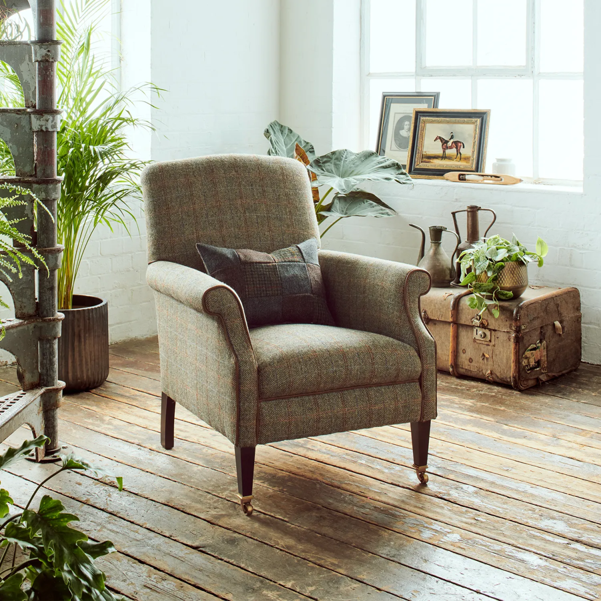 Tetrad Harris Tweed Bowmore Armchair - Pendle Village Furniture