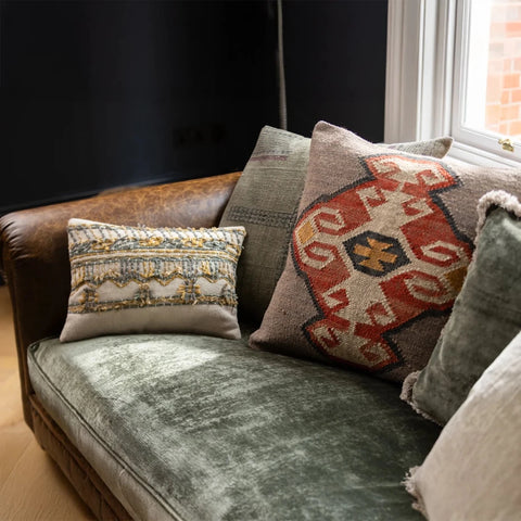 Tetrad Constable Collection in Leather & Coco Velvet