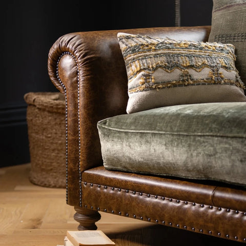 Tetrad Constable Collection in Leather & Coco Velvet