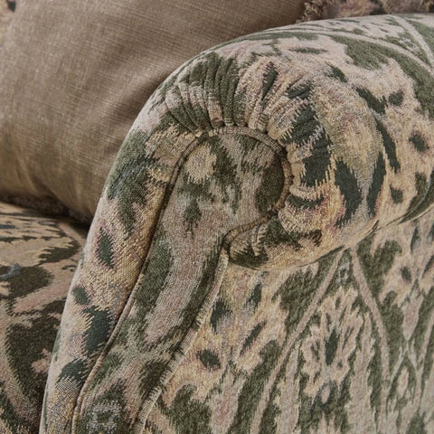 Premium chenille upholstery with durable and plush finish.