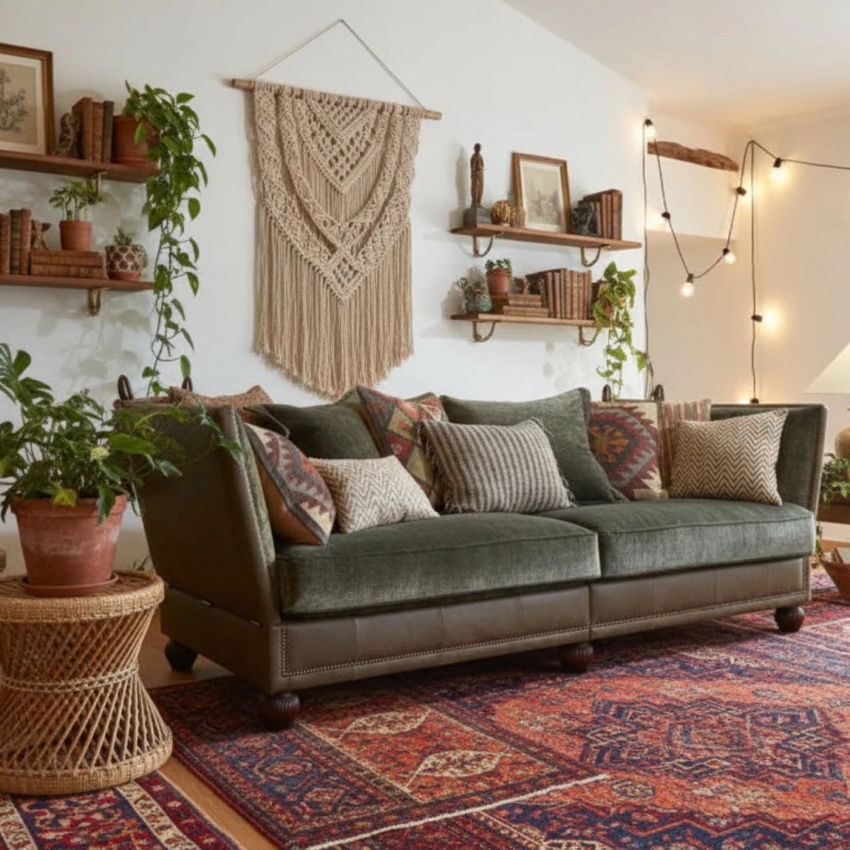 Elegant statement sofa with timeless British design.
