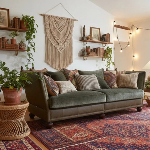 Elegant statement sofa with timeless British design.