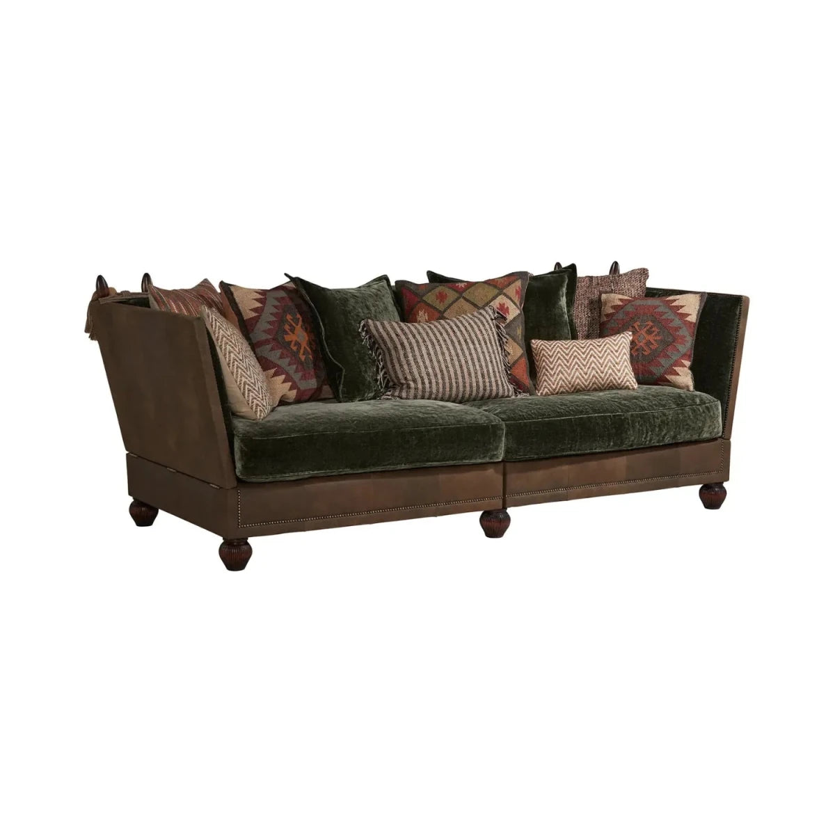 Statement sofa blending classic design with contemporary appeal.