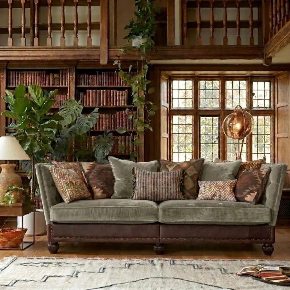 Premium grand sofa combining classic and modern comfort.
