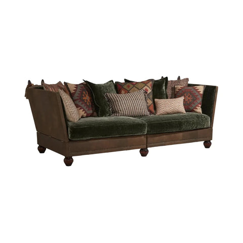 Large heritage style sofa with refined detailing.