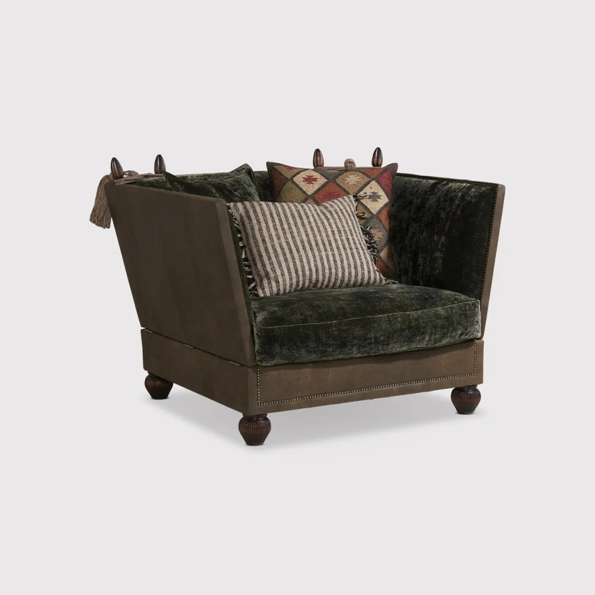 Classic upholstered chair designed for comfort and style.