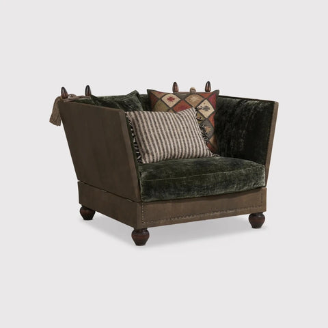 Classic upholstered chair designed for comfort and style.