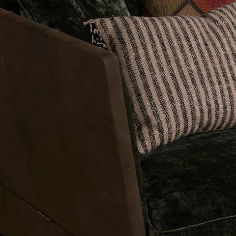 Deep seating  with plush scatter back cushions.