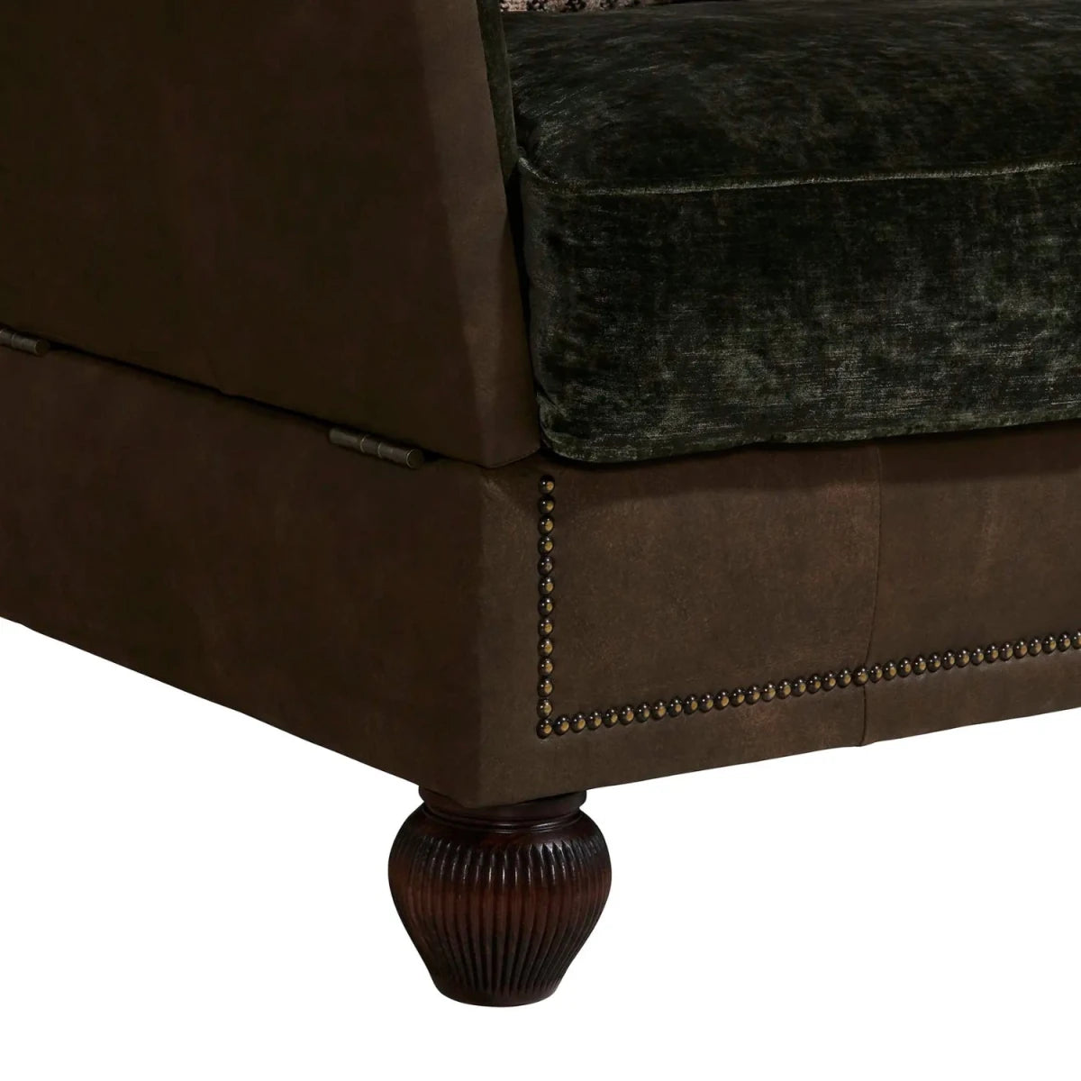 Heritage style sofa feet with refined detailing.