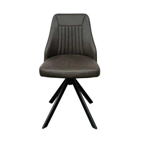 Texas Faux Leather Swivel Dining Chairs – Set of 4
