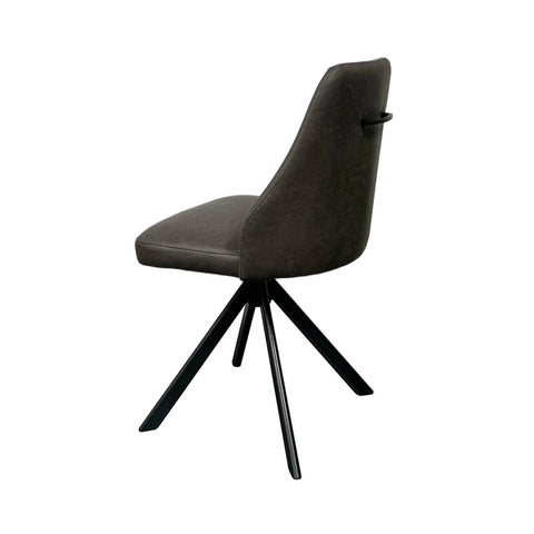 Texas Faux Leather Swivel Dining Chairs – Set of 4