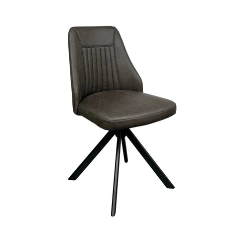 Texas Faux Leather Swivel Dining Chairs – Set of 4