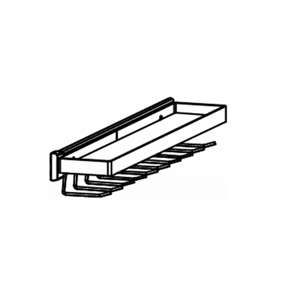 Tie/Belt Rack Pull Out - Extras Black