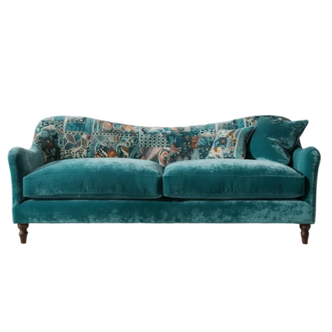 Luxury grand sofa inspired by Art Deco styling.