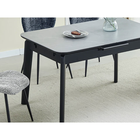 Titan Grey Sintered Stone Extending Dining Table & Chairs - Pendle Village Furniture