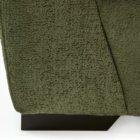 Titus Fabric Corner Chaise Sofa with Footstool