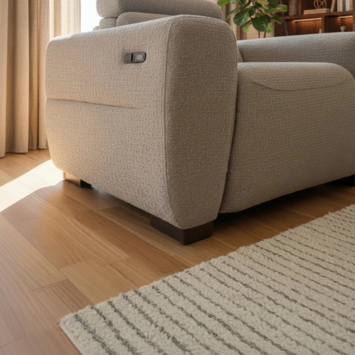 Strong chair feet ensuring reliable seating stability,