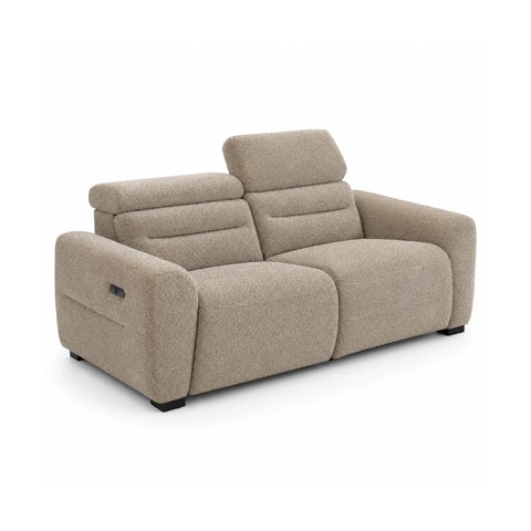 Tokira Elite Beige Fabric 3 Seater Electric Recliner Sofa