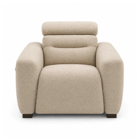 Tokira Elite Beige Fabric Electric Recliner Armchair