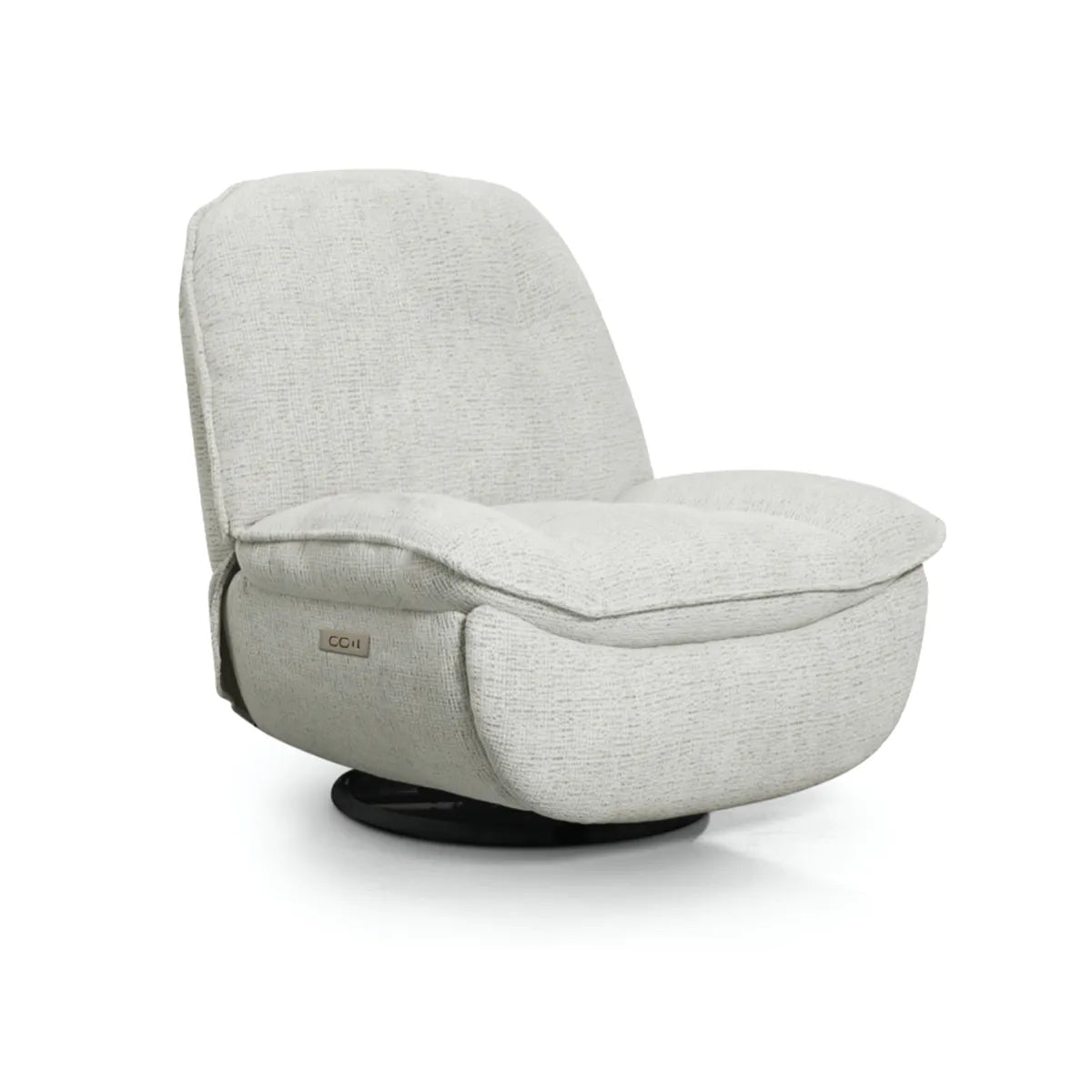 Toro Light Grey Fusion Electric Swivel TV Chair  