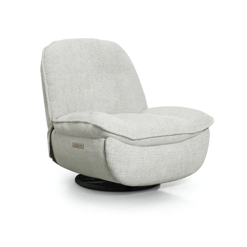 Toro Light Grey Fusion Electric Swivel TV Chair  
