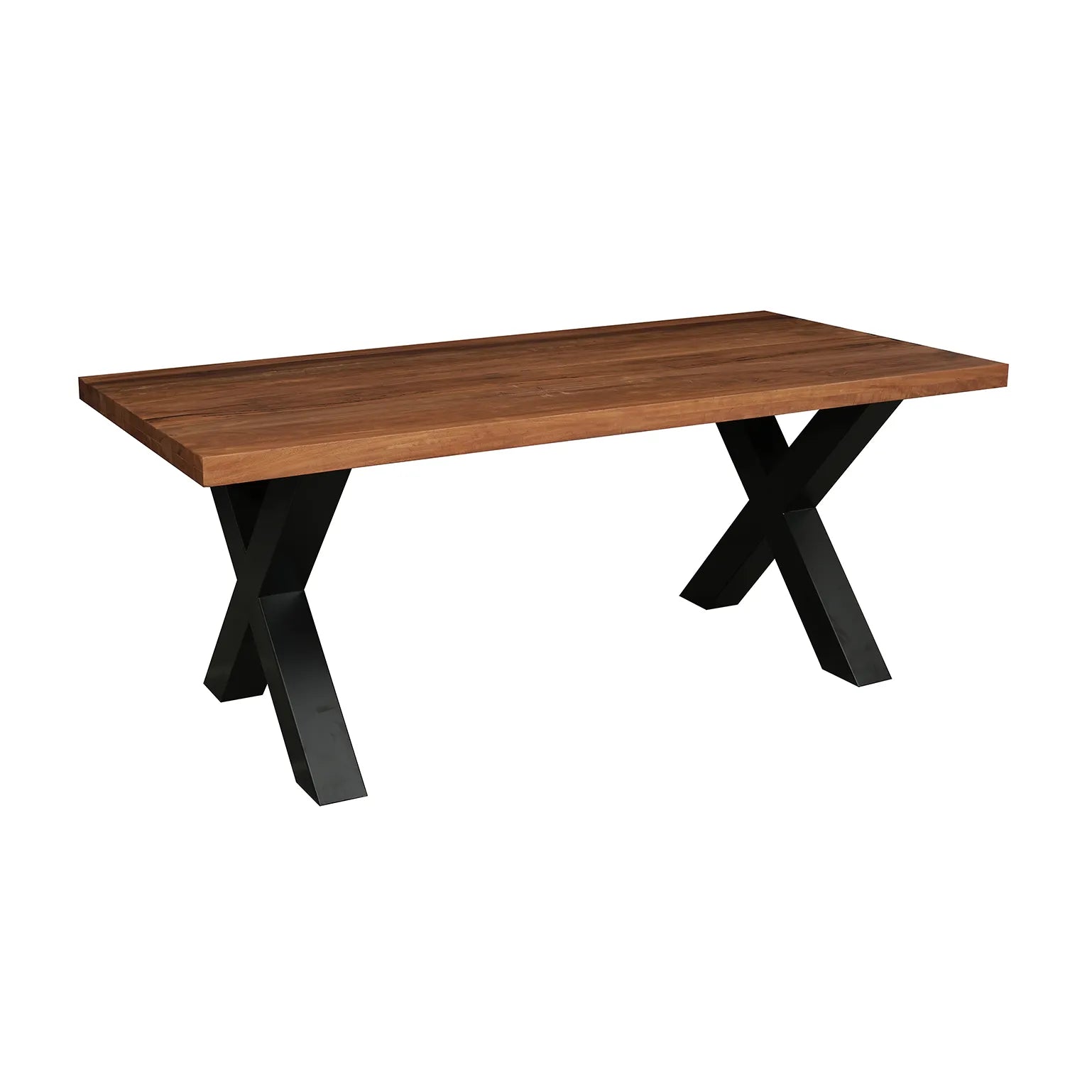 Toronto Reclaimed Wood Dining Table with Earth Dining Chairs - Pendle Village Furniture