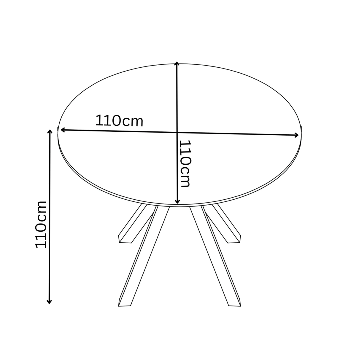 Toronto 110cm Grey Ceramic Round Dining Table with Grey Fabric Dining Chairs - Pendle Village Furniture