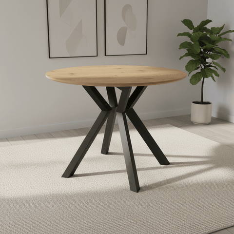 Toronto 110cm Wood Effect Round Dining Table