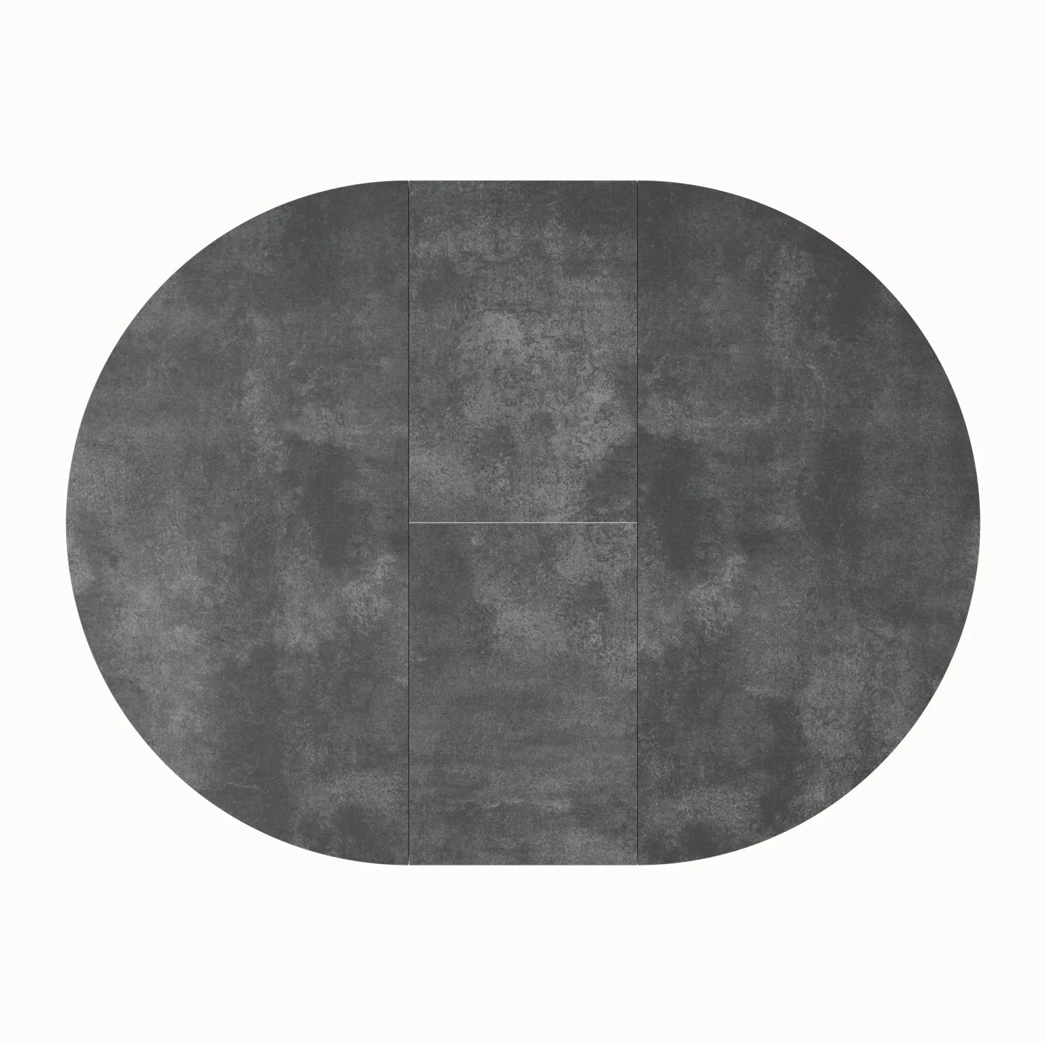 Toronto 120 - 160cm Grey Ceramic Extending Round/Oval Dining Table - Pendle Village Furniture