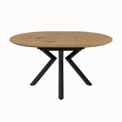 Toronto 120 - 160cm Wood Effect Extending Oval Dining Table - Pendle Village Furniture