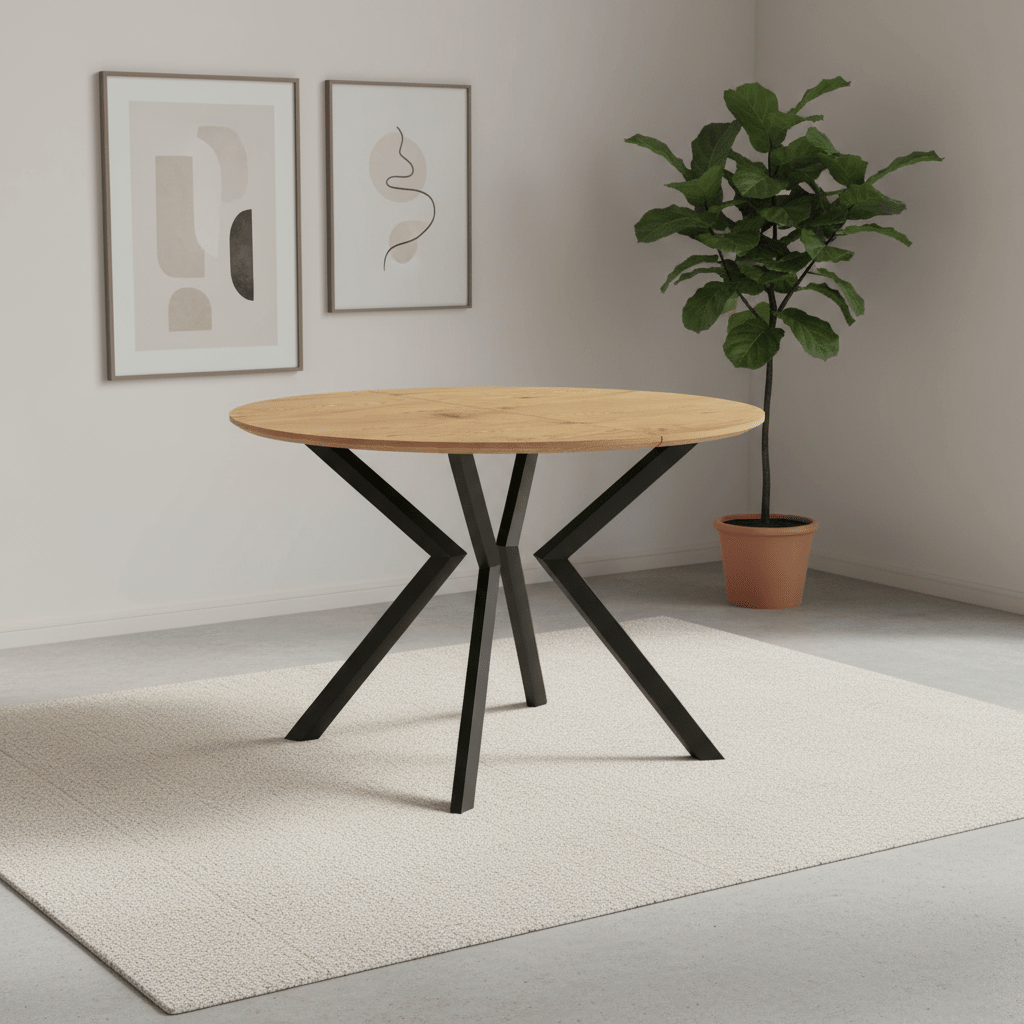 Toronto 120-160cm Wood Effect Extending Oval Dining Table