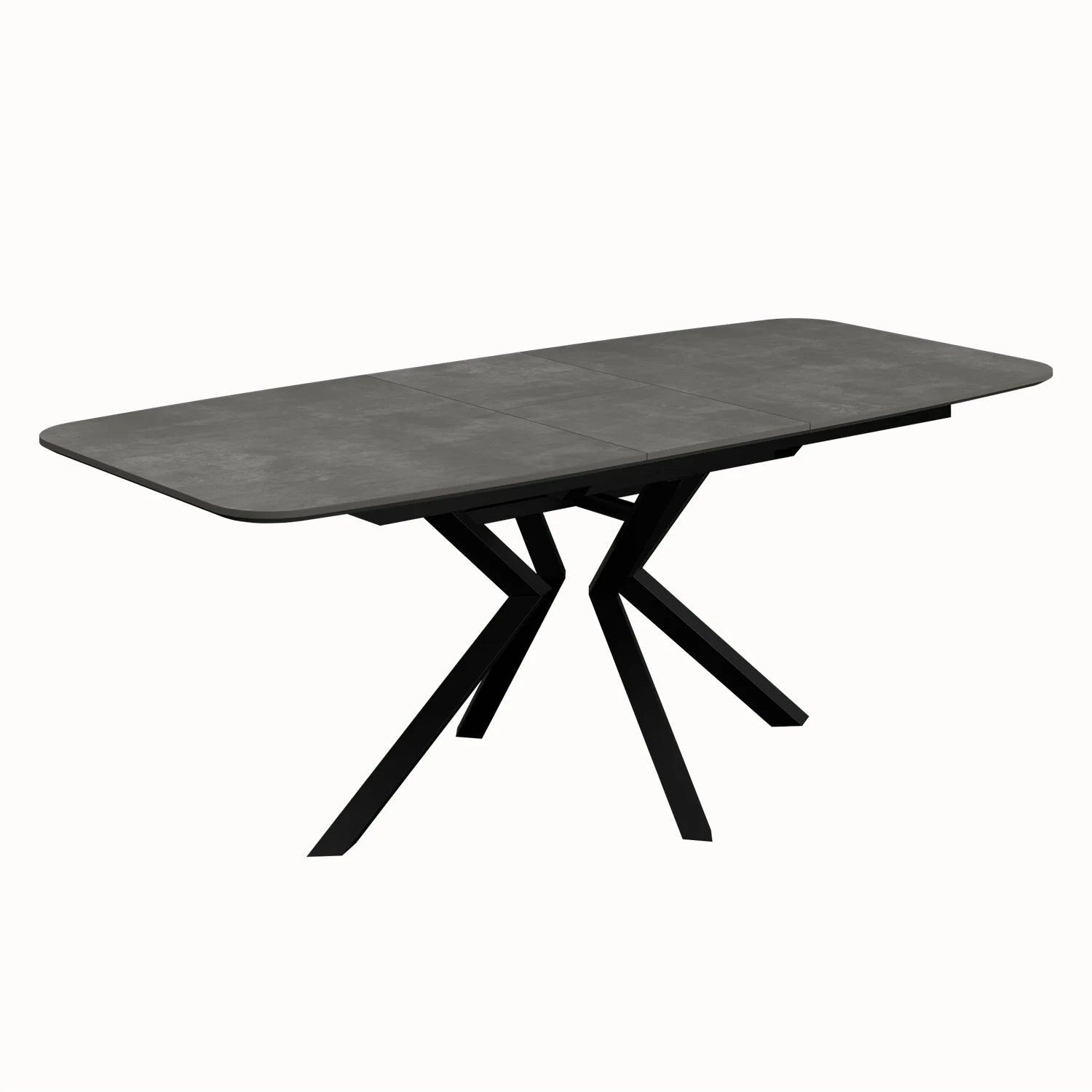 Toronto 160 - 200cm Grey Ceramic Duro Top Extending Dining Table with Marcela Chairs - Pendle Village Furniture