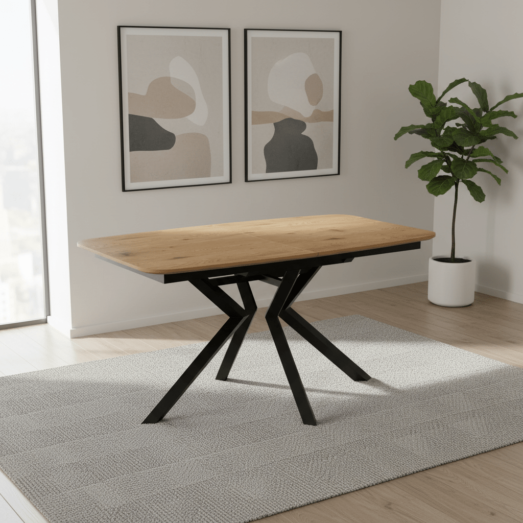 Toronto 160-200cm Wood Look Duro Top Extending Dining Table